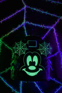 Loungefly X Merch Ventures Exclusive Disney Spider Mickey Glow-In-The-Dark Mini Backpack -Toy Haven 0028 edited