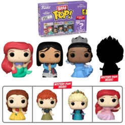 FUNKO Disney Princess 4-Pack Series 1 Bitty Pop!