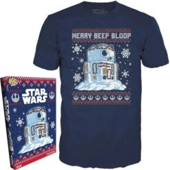 LOUNGEFLY Funko Boxed Tee Star Wars Holiday R2D2 Snowman Shirt