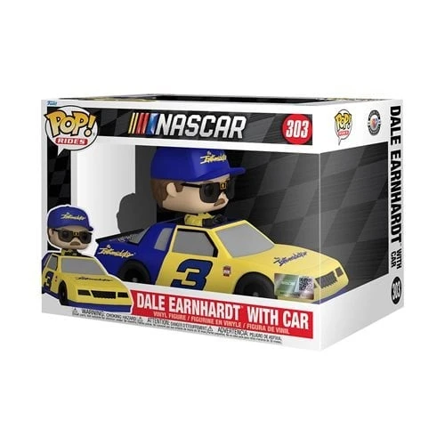 FUNKO NASCAR Dale Earnhardt Sr. With Car Deluxe Pop! Rides Vinyl #303 4 FUNKO NASCAR Dale Earnhardt Sr. With Car Deluxe Pop! Rides Vinyl #303 - Image 2