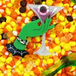 Lipstick & Chrome Eye'll Have Another Brooch -Toy Haven 599ca3bff31036b9f5e97b99627d5cb1