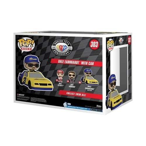 FUNKO NASCAR Dale Earnhardt Sr. With Car Deluxe Pop! Rides Vinyl #303 5 FUNKO NASCAR Dale Earnhardt Sr. With Car Deluxe Pop! Rides Vinyl #303 - Image 3