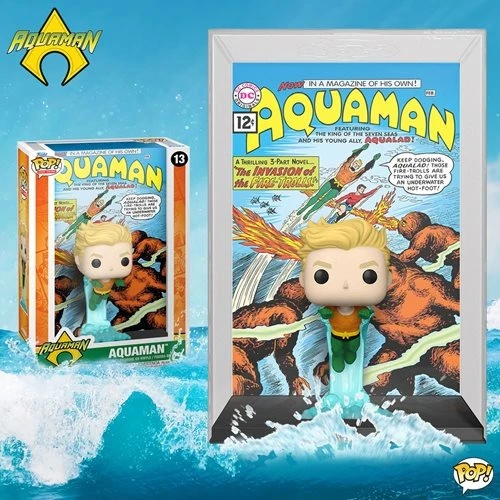 FUNKO DC Aquaman Comic Cover Pop! Vinyl Figure W/ Case #13 4 FUNKO DC Aquaman Comic Cover Pop! Vinyl Figure W/ Case #13 - Image 2