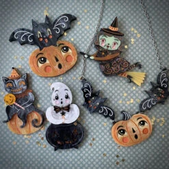 Johanna Parker X Lipstick & Chrome Jack-a-Boo & Batsy Too Necklace -Toy Haven 6c51b413e45623ca913f930a1f971a52