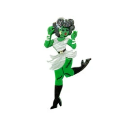 Lipstick & Chrome FrankenBelle Halloween Brooch