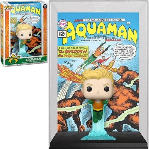 FUNKO DC Aquaman Comic Cover Pop! Vinyl Figure W/ Case #13 3 FUNKO DC Aquaman Comic Cover Pop! Vinyl Figure W/ Case #13