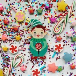 Johanna Parker X Lipstick & Chrome North Pole Apprentice Brooch -Toy Haven 8ca064dacf56cce8a00db26738ef9e10