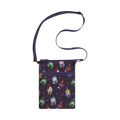 LOUNGEFLY POP! Disney Villains Print Passport Bag 4 LOUNGEFLY POP! Disney Villains Print Passport Bag - Image 2