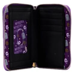 Loungefly Beetlejuice Icons AOP Ziparound Wallet -Toy Haven BTJWA0014 LFBEETLEJUICEICONSAOPZIPAROUNDWALLET0009INSIDE