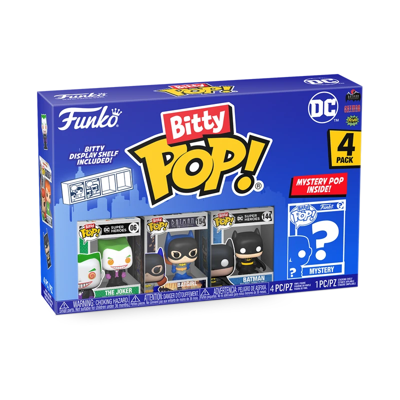 FUNKO DC Comics 4-Pack Series 2 Bitty Pop! 3 FUNKO DC Comics 4-Pack Series 2 Bitty Pop!