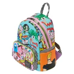 Loungefly Cartoon Network Retro Collage Mini Backpack 12 Loungefly Cartoon Network Retro Collage Mini Backpack -Toy Haven CNBK0002 LFCARTOONNETWORKRETROCOLLAGEMINIBACKPACK0984QUARTER
