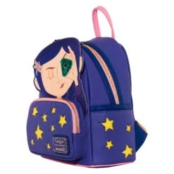 Loungefly Laika Coraline Stars Cosplay Mini Backpack -Toy Haven COBK0023 LFLAIKACORALINESTARSCOSPLAYMINIBKPK 002 SIDE
