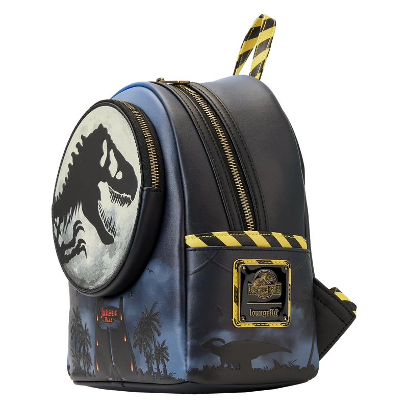 Loungefly Jurassic Park 30th Dino Moon Glow Mini Backpack 5 Loungefly Jurassic Park 30th Dino Moon Glow Mini Backpack - Image 3