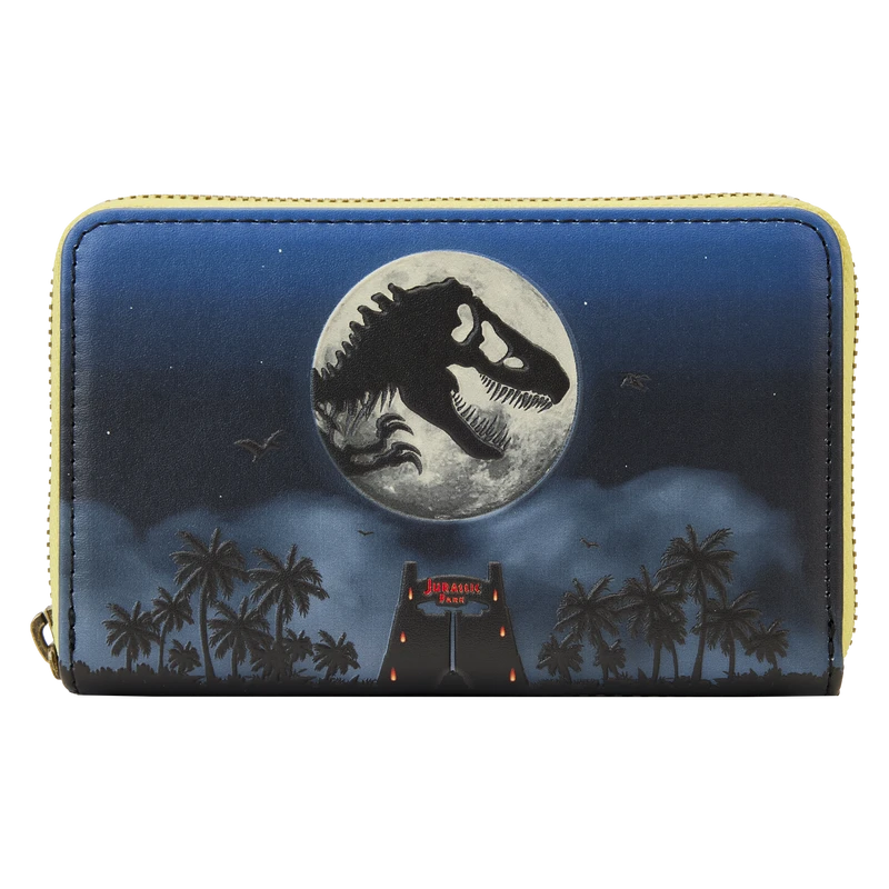 Loungefly Jurassic Park 30th Anniversary Dino Moon Glow Ziparound Wallet 3 Loungefly Jurassic Park 30th Anniversary Dino Moon Glow Ziparound Wallet