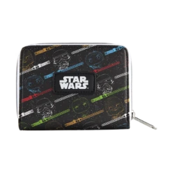 Funko Pop Star Wars Lightsaber All-Over Print Wallet -Toy Haven LightsaberZipAroundWallet hi res 2