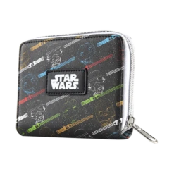 Funko Pop Star Wars Lightsaber All-Over Print Wallet -Toy Haven LightsaberZipAroundWallet hi res 3