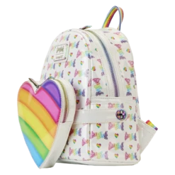 Loungefly Lisa Frank Rainbow Heart Mini Backpack With Waist Bag -Toy Haven LisaFrankRainbowHeartMiniBackpackwithWaistBag hi res 1