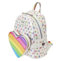 Loungefly Lisa Frank Rainbow Heart Mini Backpack With Waist Bag -Toy Haven LisaFrankRainbowHeartMiniBackpackwithWaistBag hi res 2