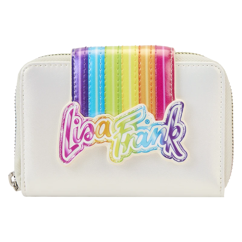 Loungefly Lisa Frank Rainbow Logo Ziparound Wallet 3 Loungefly Lisa Frank Rainbow Logo Ziparound Wallet