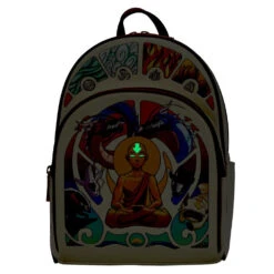 Loungefly Avatar Aang Glow-in-the-Dark Meditation Mini Backpack -Toy Haven NICBK0042 LFAVATARAANGMEDITATION