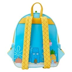 Loungefly Nickelodeon Spongebob Squarepants Pineapple House Mini Backpack -Toy Haven NICBK0066 LFNICKELODEONSPONGEBOBSQUAREPANTSPINEAPPLEHOUSEMINIBACKPACK0516BACK