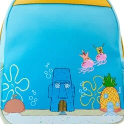 Loungefly Nickelodeon Spongebob Squarepants Pineapple House Mini Backpack -Toy Haven NICBK0066 LFNICKELODEONSPONGEBOBSQUAREPANTSPINEAPPLEHOUSEMINIBACKPACK0517DETAIL