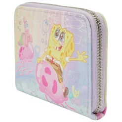 Loungefly Spongebob Pastel Jellyfishing Ziparound Wallet -Toy Haven NICWA0016 LFSPONGEBOBPASTELJELLY 3