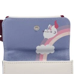 Loungefly Pusheen Unicorn Plush Flap Zip Wallet -Toy Haven PUWA0007 UnicornPlushFlap FlapGraphicDetail