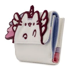 Loungefly Pusheen Unicorn Plush Flap Zip Wallet -Toy Haven PUWA0007 UnicornPlushFlap Side