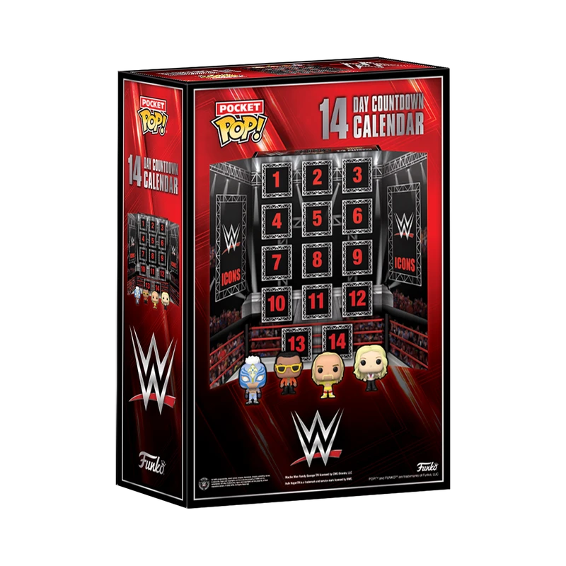 FUNKO Pocket Pop! WWE 14 Day Countdown Calendar 4 FUNKO Pocket Pop! WWE 14 Day Countdown Calendar - Image 2