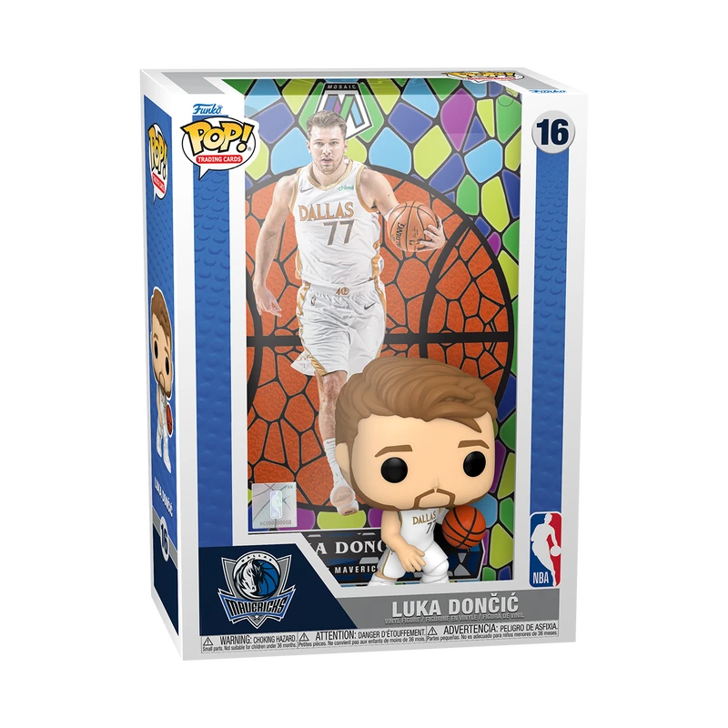 FUNKO NBA Luka Doncic Mosaic Pop! Trading Card Figure #16 4 FUNKO NBA Luka Doncic Mosaic Pop! Trading Card Figure #16 - Image 2