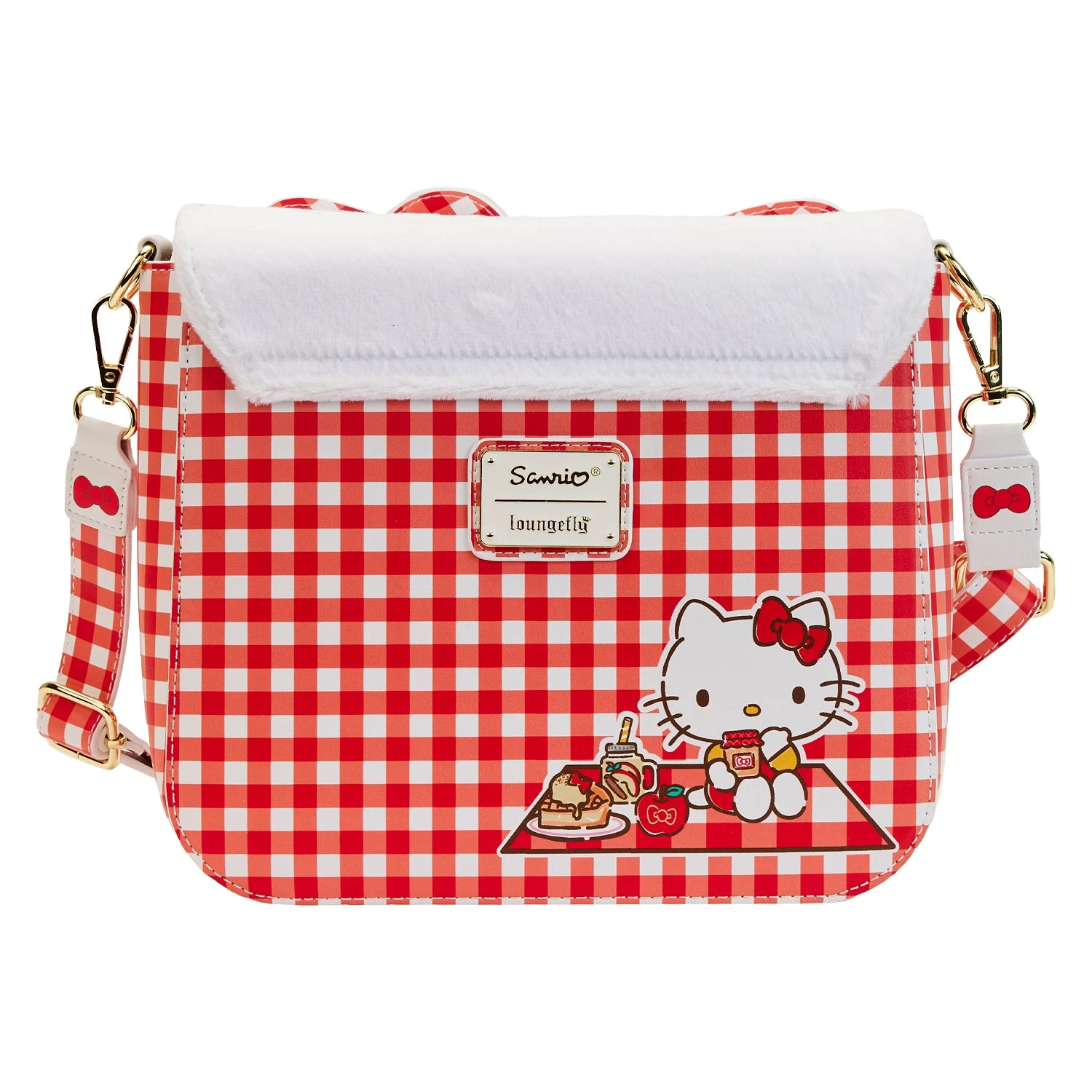 Loungefly Sanrio Hello Kitty Gingham Cosplay Crossbody Bag 6 Loungefly Sanrio Hello Kitty Gingham Cosplay Crossbody Bag - Image 4