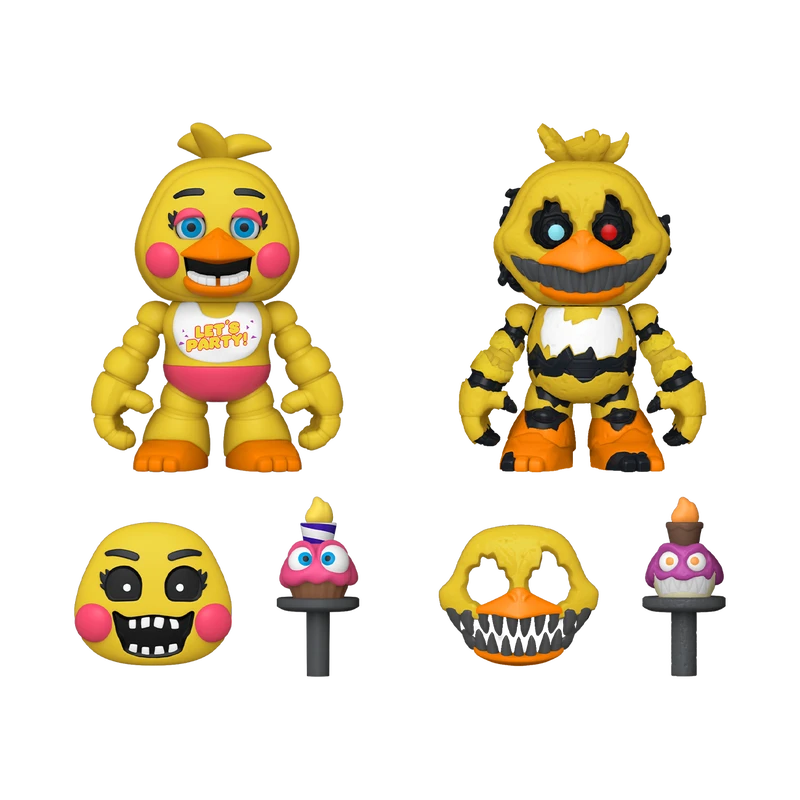 FUNKO Toy Chica And Nightmare Chica 2-Pack Snaps! Action Figure 3 FUNKO Toy Chica And Nightmare Chica 2-Pack Snaps! Action Figure
