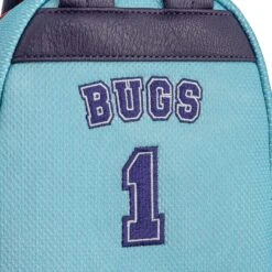 Loungefly Space Jam Tune Squad Bugs Mini Backpack -Toy Haven SPJBK0001 TuneSquadBugsMini BackStitchingDetail
