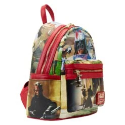 Loungefly Star Wars Scenes Series Phantom Menace Mini Backpack -Toy Haven STBK0379 LFSTARWARSSCENESSERIESPHANTOMMENACEMINIBACKPACK0839SIDE2