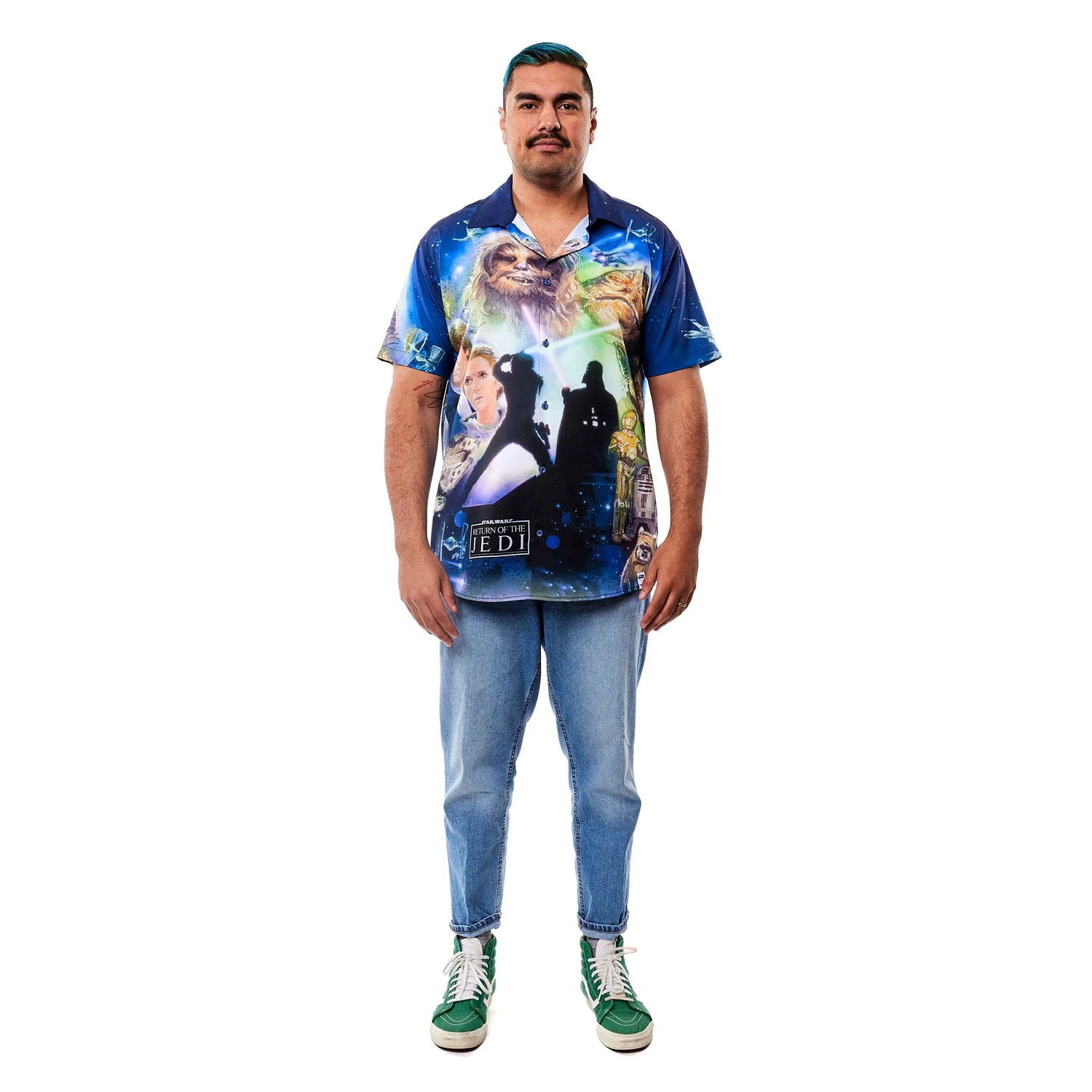 Loungefly Star Wars Return Of The Jedi Poster Camp Shirt 9 Loungefly Star Wars Return Of The Jedi Poster Camp Shirt - Image 7