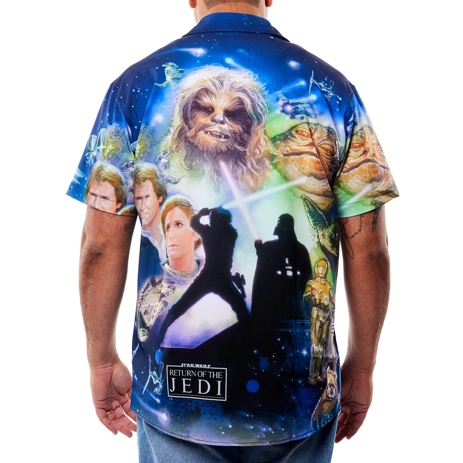 Loungefly Star Wars Return Of The Jedi Poster Camp Shirt 12 Loungefly Star Wars Return Of The Jedi Poster Camp Shirt - Image 10