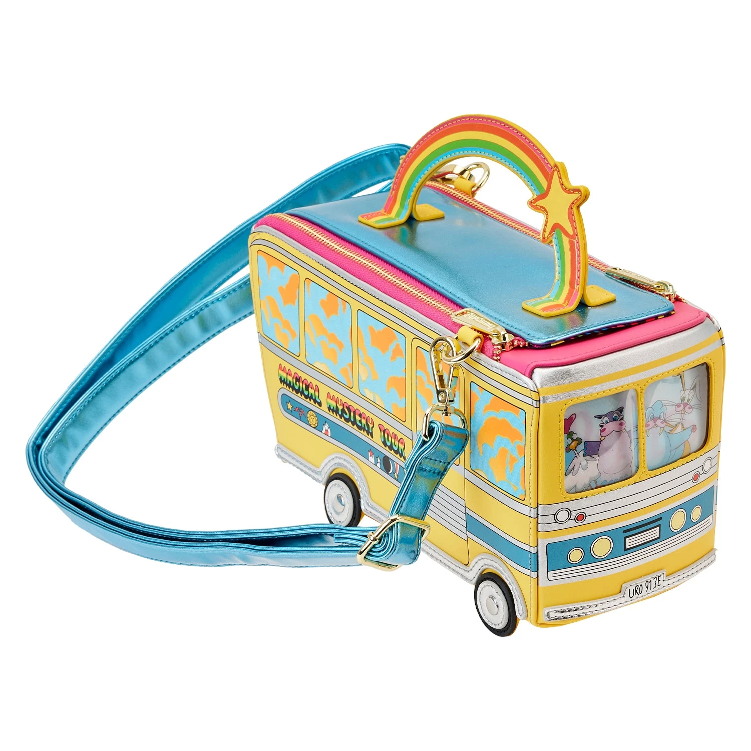 Loungefly The Beatles Magical Mystery Tour Bus Crossbody Bag 6 Loungefly The Beatles Magical Mystery Tour Bus Crossbody Bag - Image 4