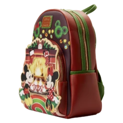 Loungefly Disney Mickey Minnie Hot Cocoa Fireplace Light Up Mini Backpack -Toy Haven WD4B29 1
