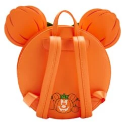 Loungefly Disney Glow Face Pumpkin Minnie Mini Backpack -Toy Haven WDBK2562 LFDISNEYGLOWFACEEMINNIEPUMPKINMINIBACKPACK50003BACK