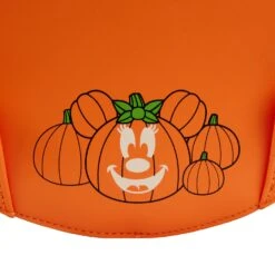 Loungefly Disney Glow Face Pumpkin Minnie Mini Backpack -Toy Haven WDBK2562 LFDISNEYGLOWFACEEMINNIEPUMPKINMINIBACKPACK50006DETAIL