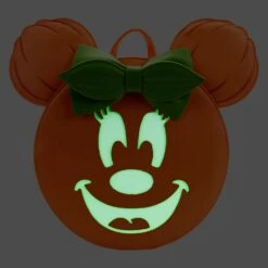 Loungefly Disney Glow Face Pumpkin Minnie Mini Backpack -Toy Haven WDBK2562 LFDISNEYGLOWFACEEMINNIEPUMPKINMINIBACKPACK50096GLOW