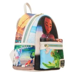 Loungefly Disney Moana Princess Scene Series Mini Backpack -Toy Haven WDBK3060 LFDISNEYMOANAPRINCESSSCENESMINIBACKPACK0657SIDE2
