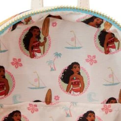 Loungefly Disney Moana Princess Scene Series Mini Backpack -Toy Haven WDBK3060 LFDISNEYMOANAPRINCESSSCENESMINIBACKPACK0662INSIDE
