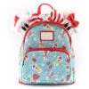 Loungefly Disney Mickey Minnie Snowman AOP Mini Backpack Headband Set -Toy Haven WDBKS0012 MickeyMinnieSnowmanAOPMiniBackPack Front HiRes