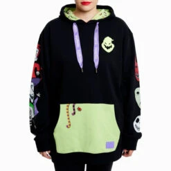 Loungefly Disney Nightmare Before Christmas Lock Shock And Barrel Unisex Hoodie