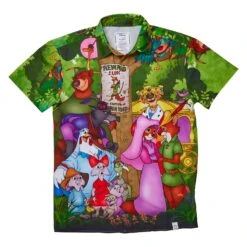 Loungefly Disney Robin Hood Unisex Camp Shirt