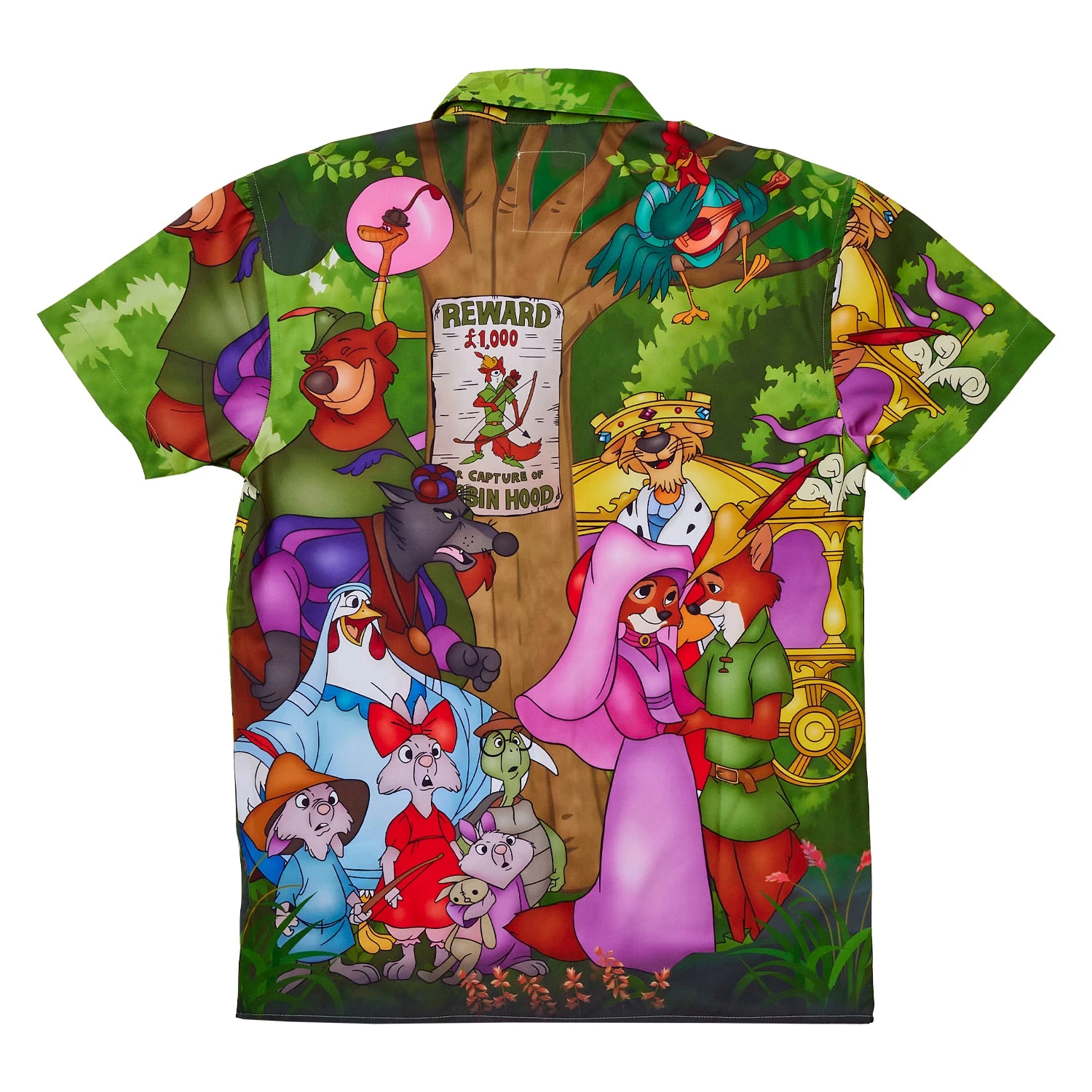 Loungefly Disney Robin Hood Unisex Camp Shirt 4 Loungefly Disney Robin Hood Unisex Camp Shirt - Image 2