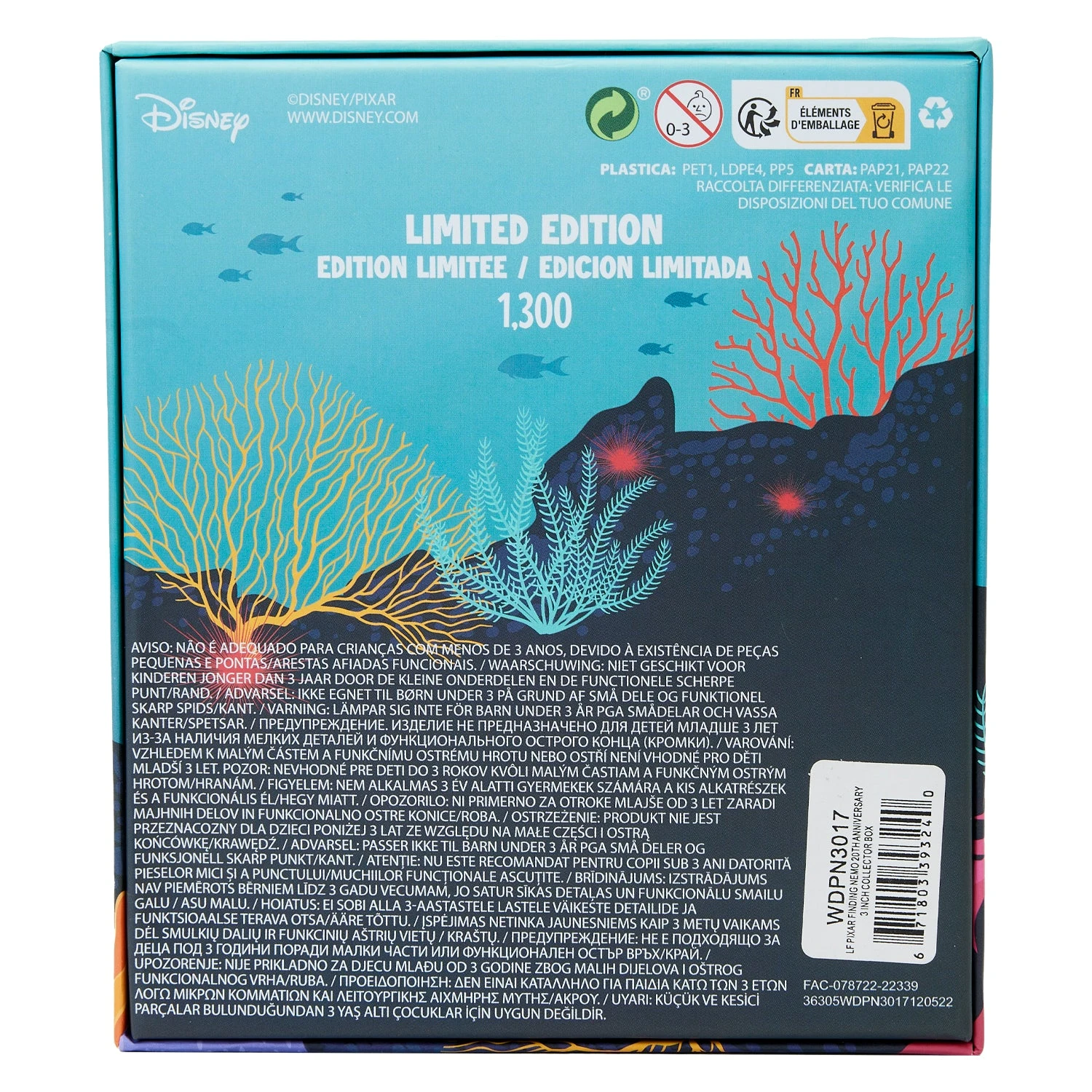 Loungefly Pixar Finding Nemo 20th Anniversary 3 Inch Collector Pin 5 Loungefly Pixar Finding Nemo 20th Anniversary 3 Inch Collector Pin - Image 3