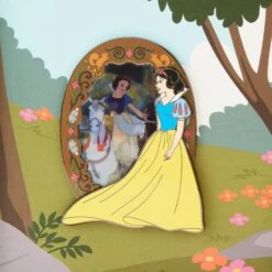 Loungefly Disney Snow White Lenticular Scene 3 Inch Collector Pin -Toy Haven WDPN3044 LFDISNEYSNOWWHITELENTICULARSCENE3INCOLLECTORBOXPIN0796FRONT
